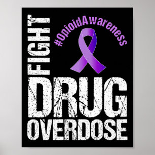 Affiche Combattre la surdose de drogue - Graphique de sens