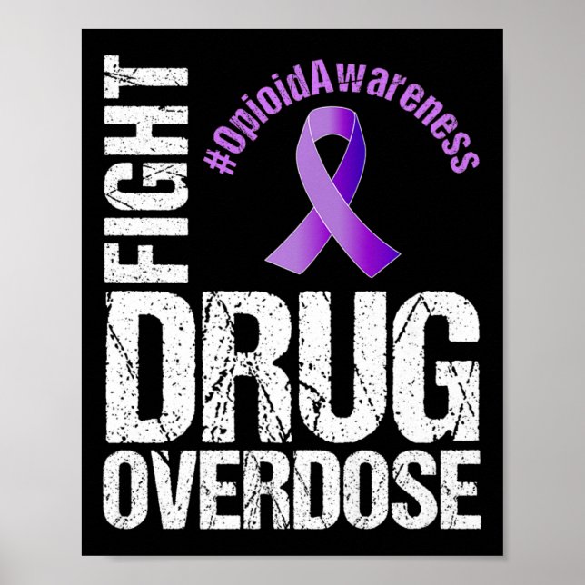Affiche Combattre la surdose de drogue - Graphique de sens (Devant)