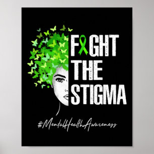 Affiche Combattre le cadeau Stigma de sensibilisation à la