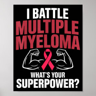 Affiche Combattre le myélome multiple superpuissance comba