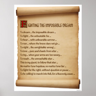 Affiche Combattre le rêve impossible #1