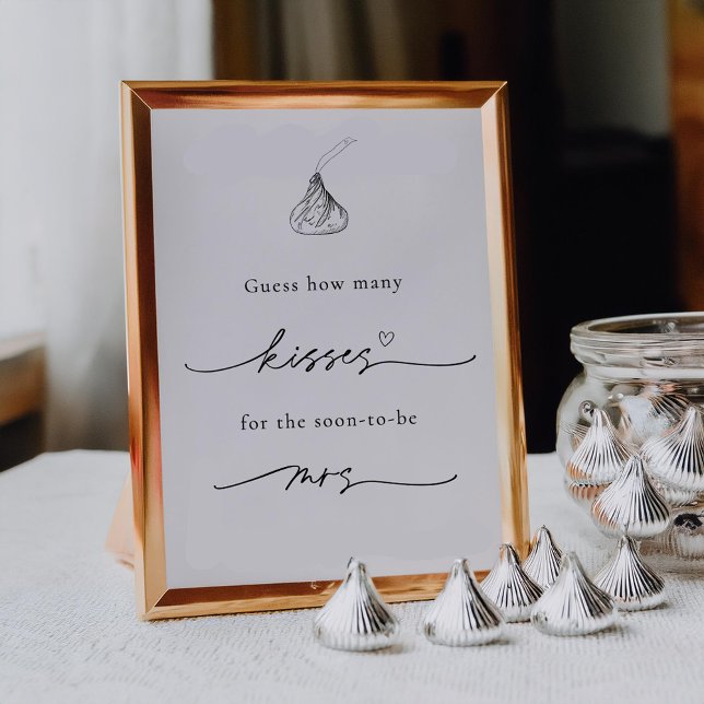 Affiche Combien de baisers pour bientôt être Mme Signe (Créateur téléchargé)