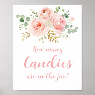 Affiche Combien de bonbons sont dans le panneau de jarre