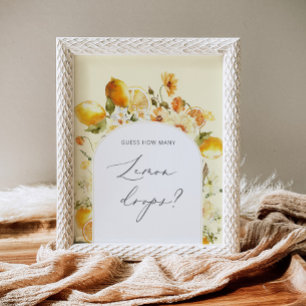 Affiche Combien de gouttes de citron sont dans l'affiche d