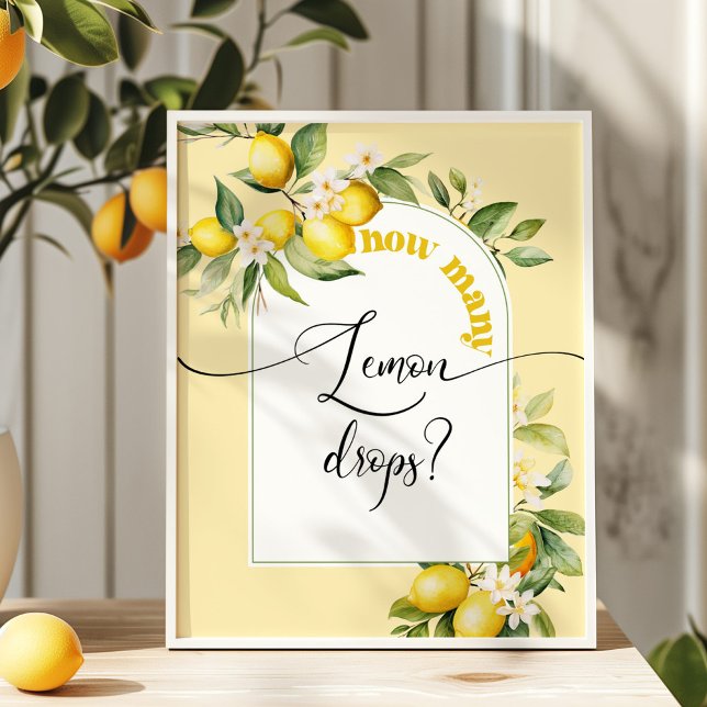 Affiche Combien de gouttes de citron sont dans le pot (Créateur téléchargé)