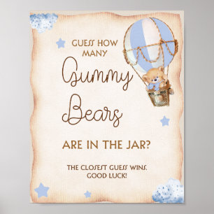 Affiche Combien de nounours y a-t-il dans le jeu du pot