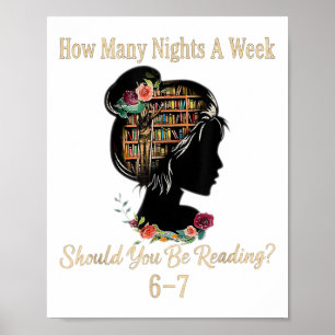 Affiche Combien de nuits de lecture 67 mème drôle six sept