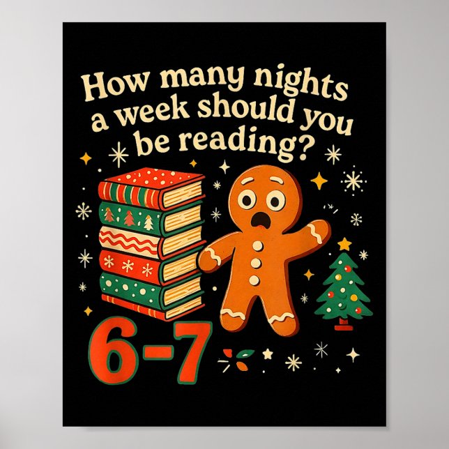 Affiche Combien de nuits devriez-vous lire 6 7 Gingerbr (Devant)