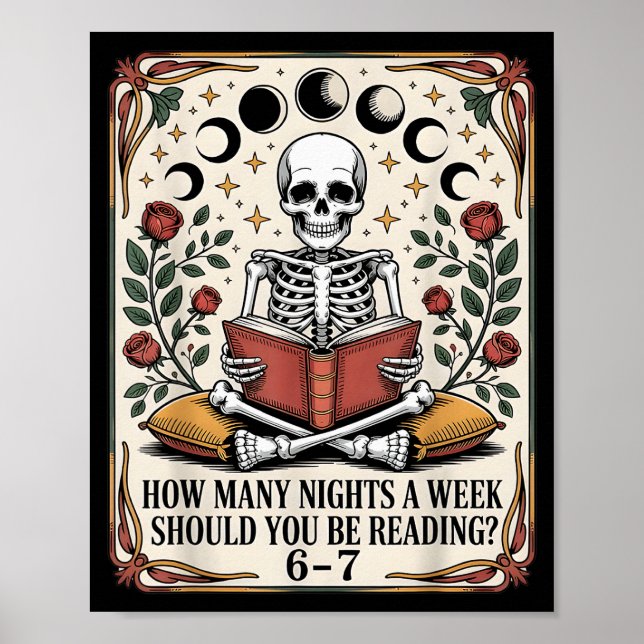 Affiche Combien de nuits Memes de lecture 6 7 Amoureux de  (Devant)