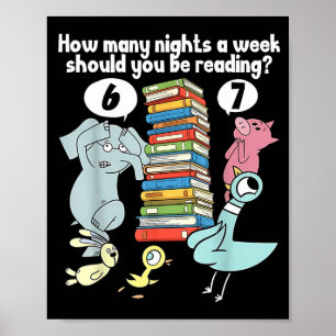 Affiche Combien de nuits par semaine devriez-vous lire 6–7