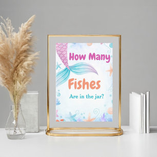 Affiche Combien de poissons sont dans le panneau Baby show