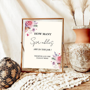 Affiche Combien de SPrinkles dans le jeu de Baby shower Ja