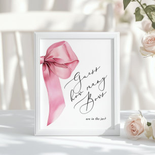 Affiche Combien de vaches se trouvent dans le baby shower 