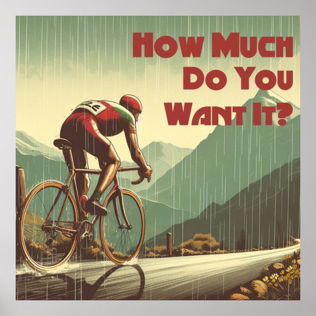 Affiche Combien Le Veux-Tu Cyclisme (Devant)