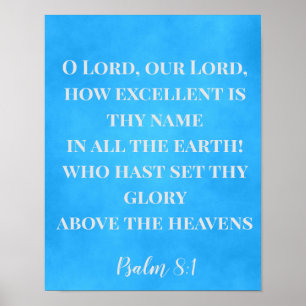 Affiche Combien ton nom est excellent