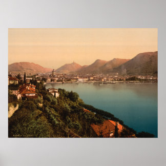 Affiche Côme I, Lac de Côme, Lombardie, Italie