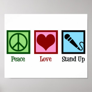 Affiche Comédie debout pour la paix et l'amour