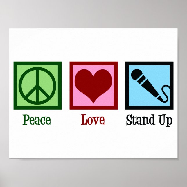 Affiche Comédie debout pour la paix et l'amour (Devant)