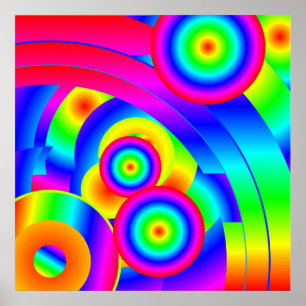 Affiche Comète Abstraite