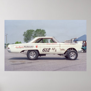 Affiche Comète de mercure A F/X - Glisser Vintage