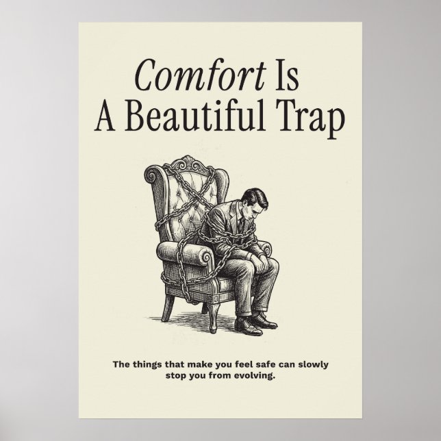 Affiche Comfort Is A Beautiful Trap (Devant)