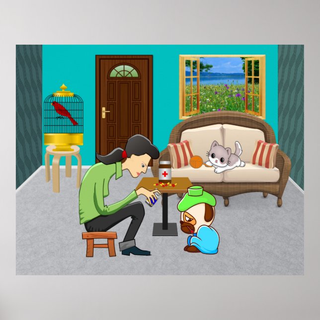 Affiche ComfyPaws (Devant)