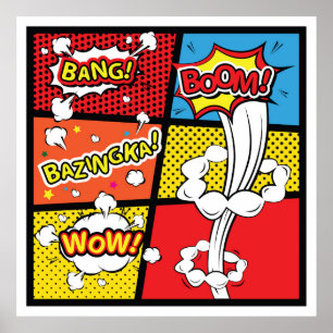 Affiche Comic pop art