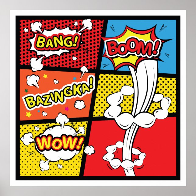Affiche Comic pop art (Devant)
