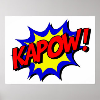 Affiche Comics Kapow
