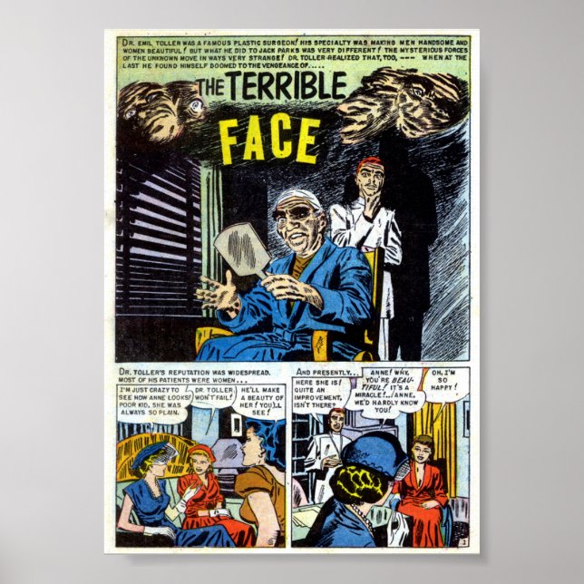 Affiche Comique vintage (Devant)