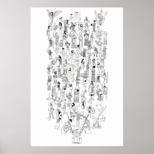 Affiche Comix du mythe grec - personnages de mythes sélect