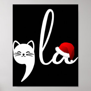 Affiche Comma de chats amusants La Kamala Harris Noël Père