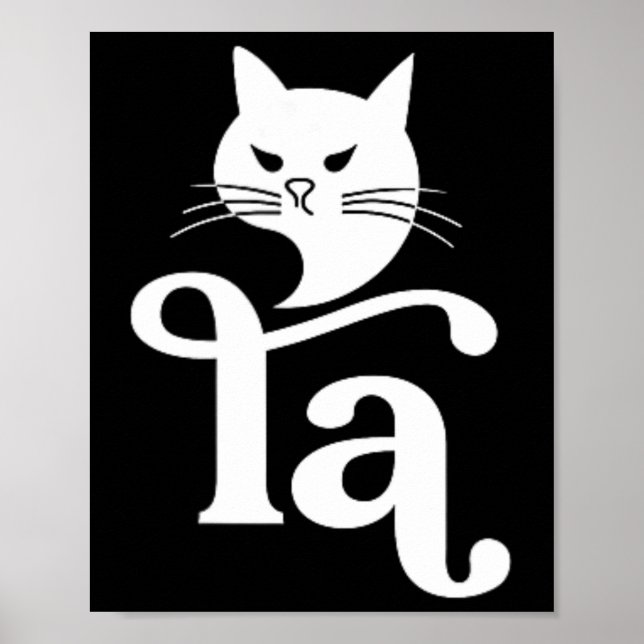 Affiche Comma La Kamala Harris 2024 Funny Childless Cat La (Devant)