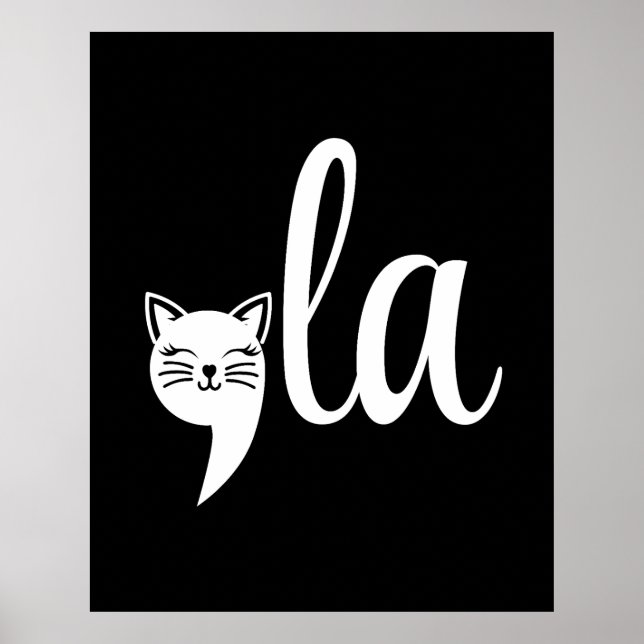 Affiche Comma La Kamala Harris - maman chat pour Kamala (Devant)