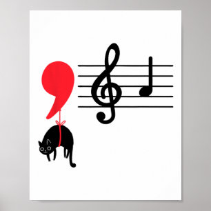 Affiche Comma La Music Notes Kamala Harris Music Teacher E