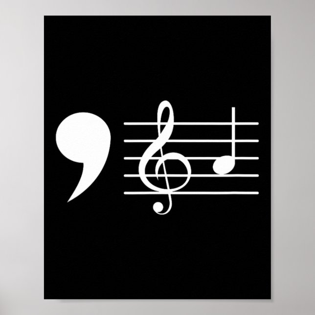Affiche Comma La Music Notes Kamala Harris Music Teacher E (Devant)