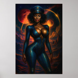 Affiche Commandant Gail Kween Glamour Sci-Fi 2025