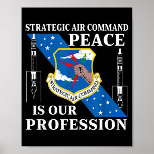 Affiche Commandement aérien stratégique USAF Guerre froide