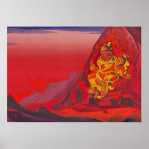 Affiche Commandement de Rigden Djapo par Nicholas Roerich