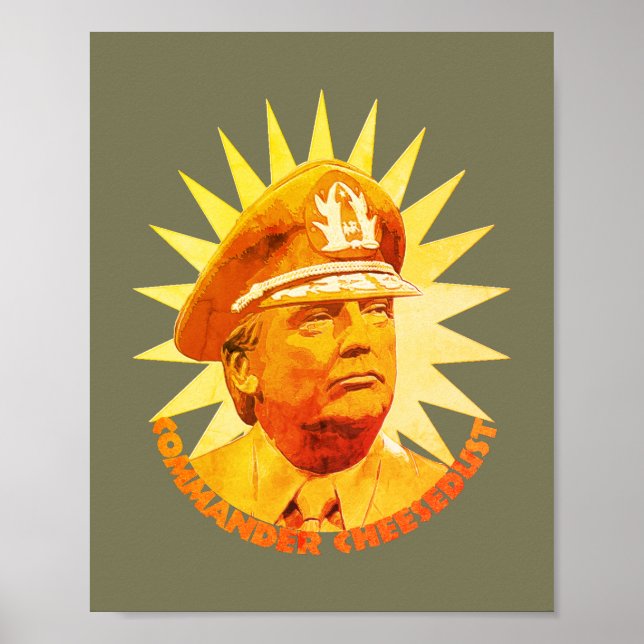 Affiche Commandeur fasciste au fromage (Devant)