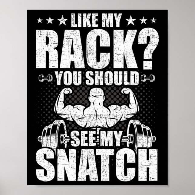 Affiche Comme Mon Rack, Vous Devriez Voir Mon Bodybuilding (Devant)