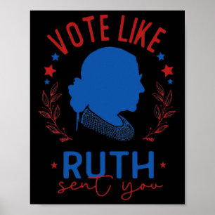 Affiche Comme Ruth Vous A Envoyé Rbg Feminist Voting Inspi