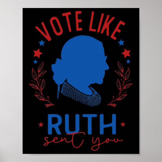 Affiche Comme Ruth Vous A Envoyé Rbg Feminist Voting Inspi (Devant)
