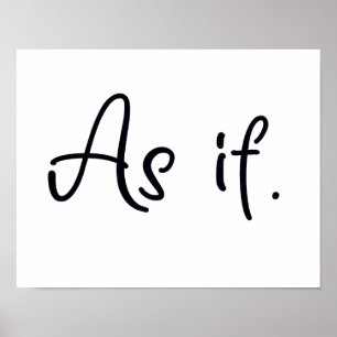Affiche Comme si