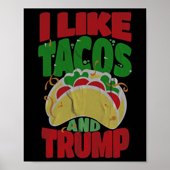 Affiche Comme Tacos Et Trump - Hilarié Conservateur (Devant)