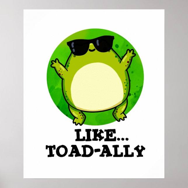 Affiche Comme Un Jeu De Toad Drôle (Devant)