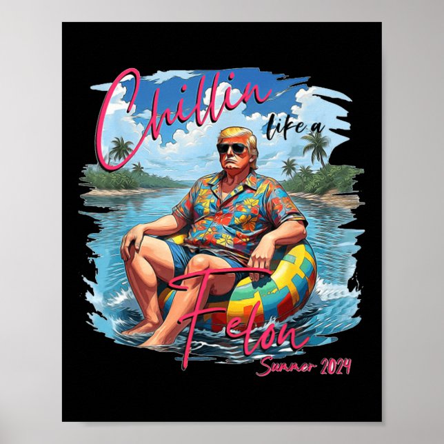 Affiche Comme Un Trump Felon Pour Le Président 2024 (Devant)