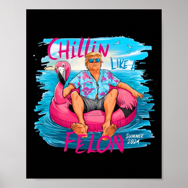 Affiche Comme Un Trump Felon Pour Le Président 2024 1 (Devant)