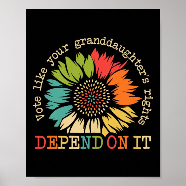 Affiche Comme Vos Petites-Filles Les Droits Dépendent De Ç (Devant)