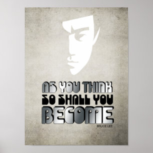 Affiche comme vous le pensez, vous deviendrez